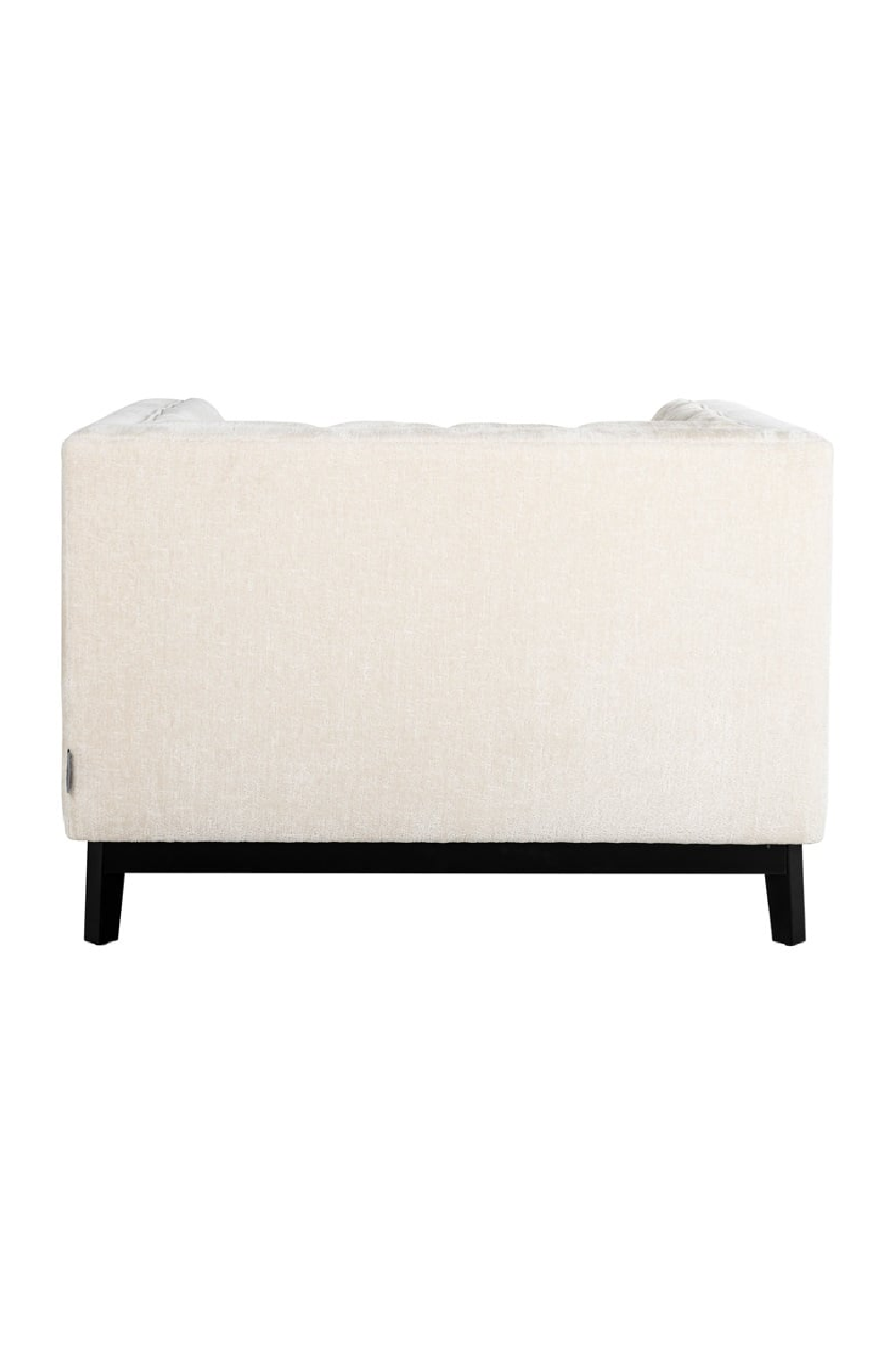 White Chenille Easy Chair | OROA Beaudy | Oroa.com