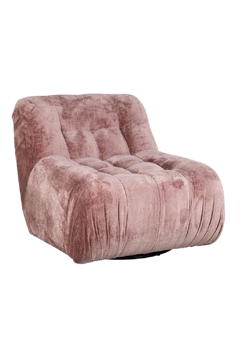 Chenille Swivel Easy Chair | OROA Rosy | Oroa.com