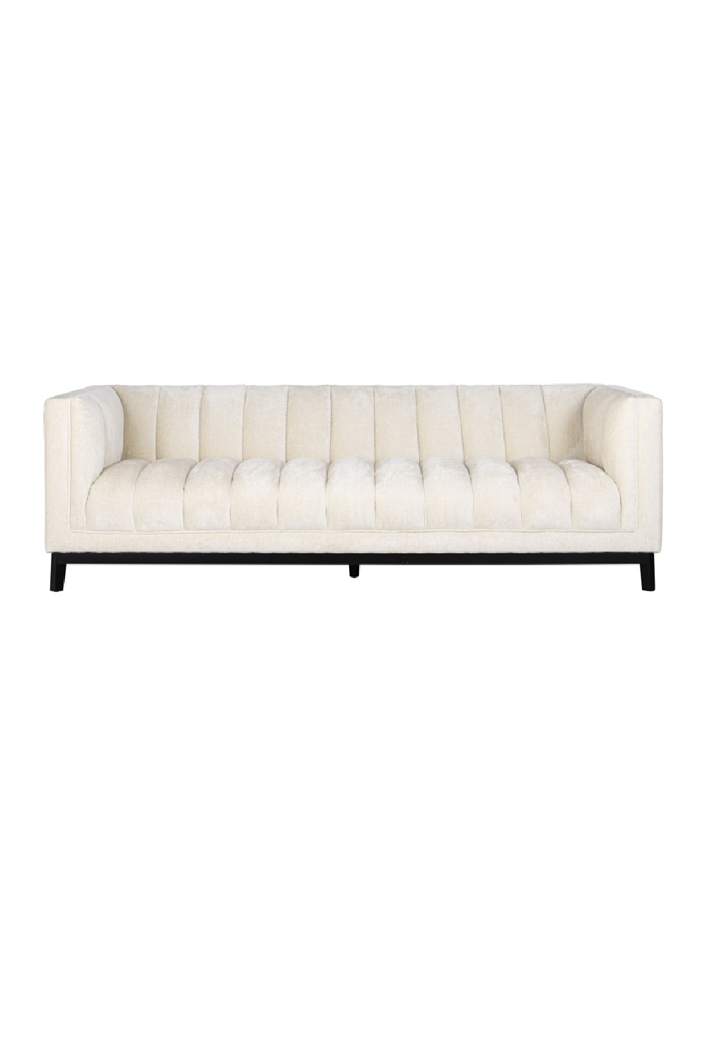 White Chenille Tufted Sofa | Richmond Interiors Beaudy | Oroa.com