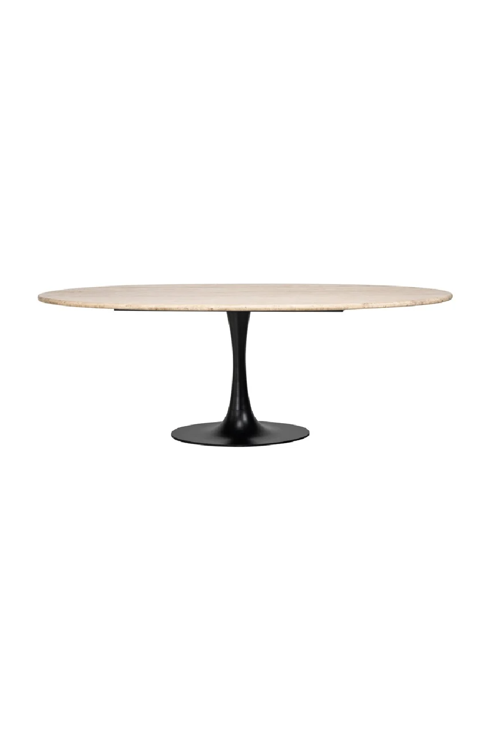 Travertine Pedestal Dining Table | Richmond Interiors Hampton | Oroa.com