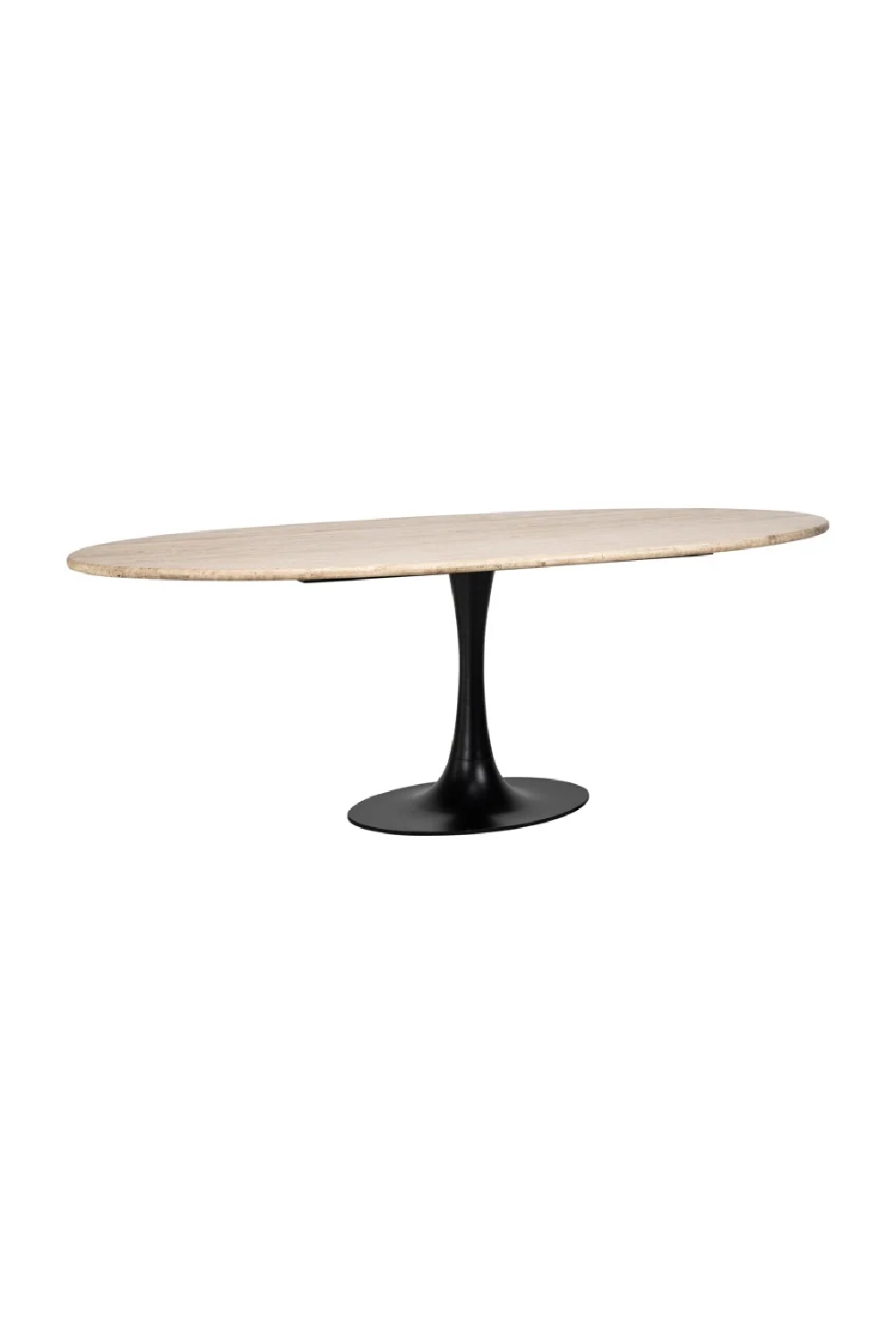 Travertine Pedestal Dining Table | OROA Hampton | Oroa.com