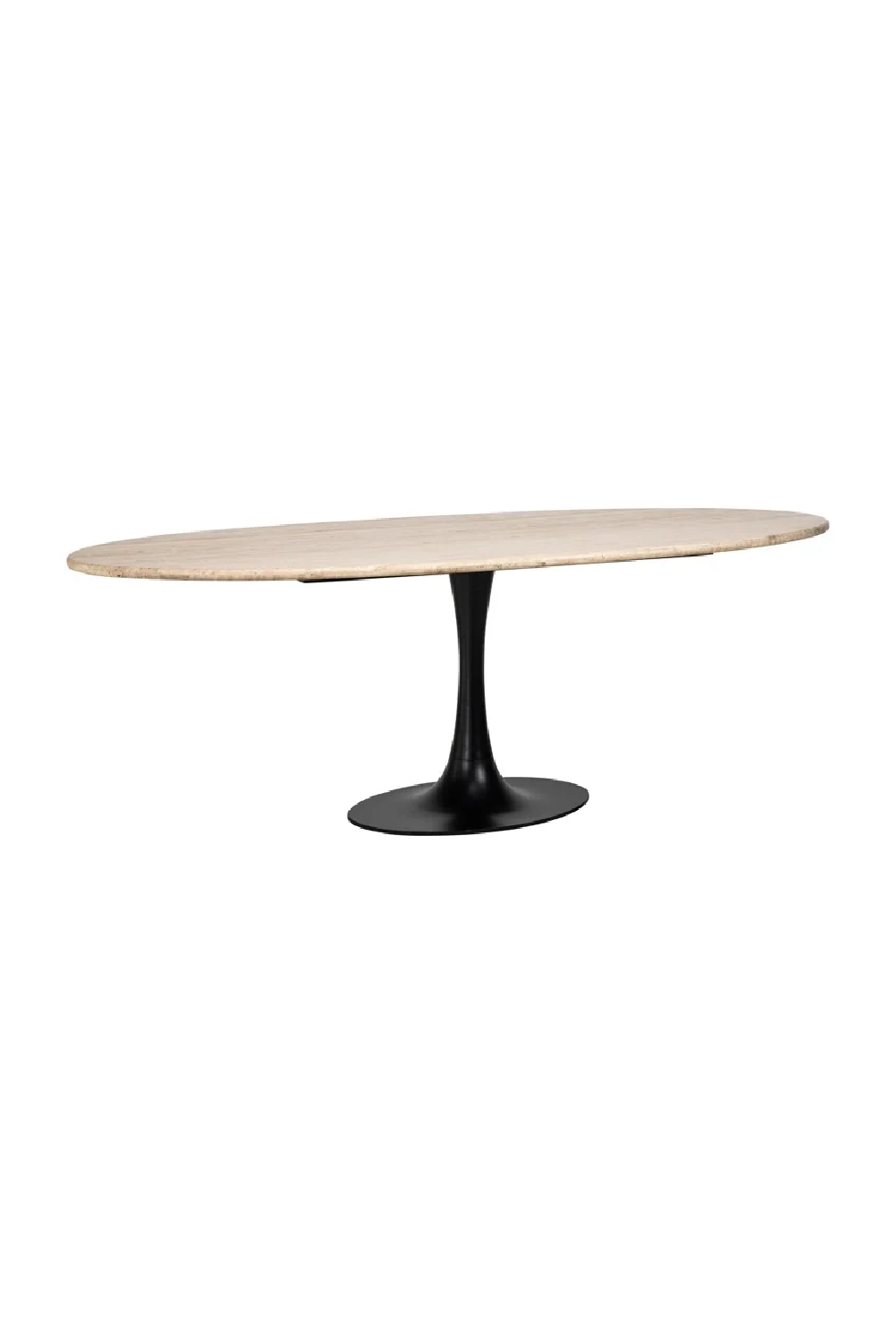 Travertine Pedestal Dining Table | Richmond Interiors Hampton | Oroa.com