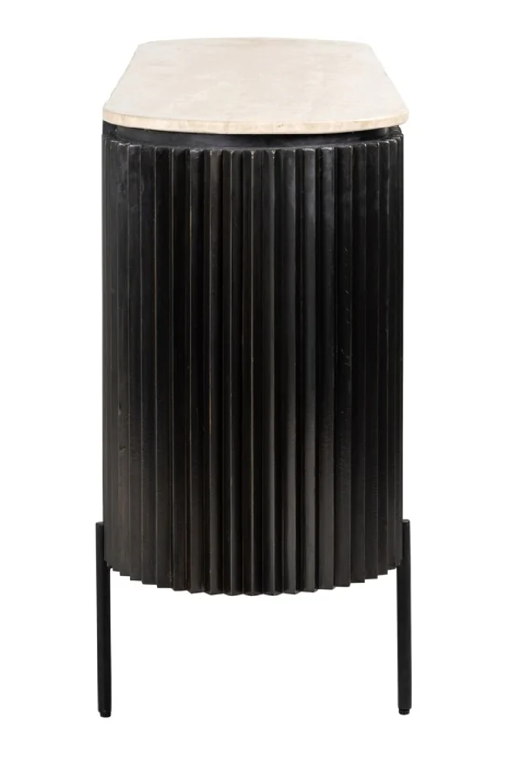 Oval Travertine Sideboard | Richmond Interiors Hampton | Oroa.com