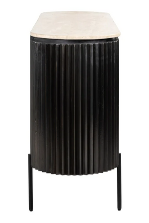 Oval Travertine Sideboard | Richmond Interiors Hampton | Oroa.com