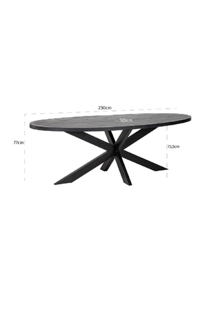 Oval Stone Dining Table | Richmond Interiors Scotch | Oroa.com