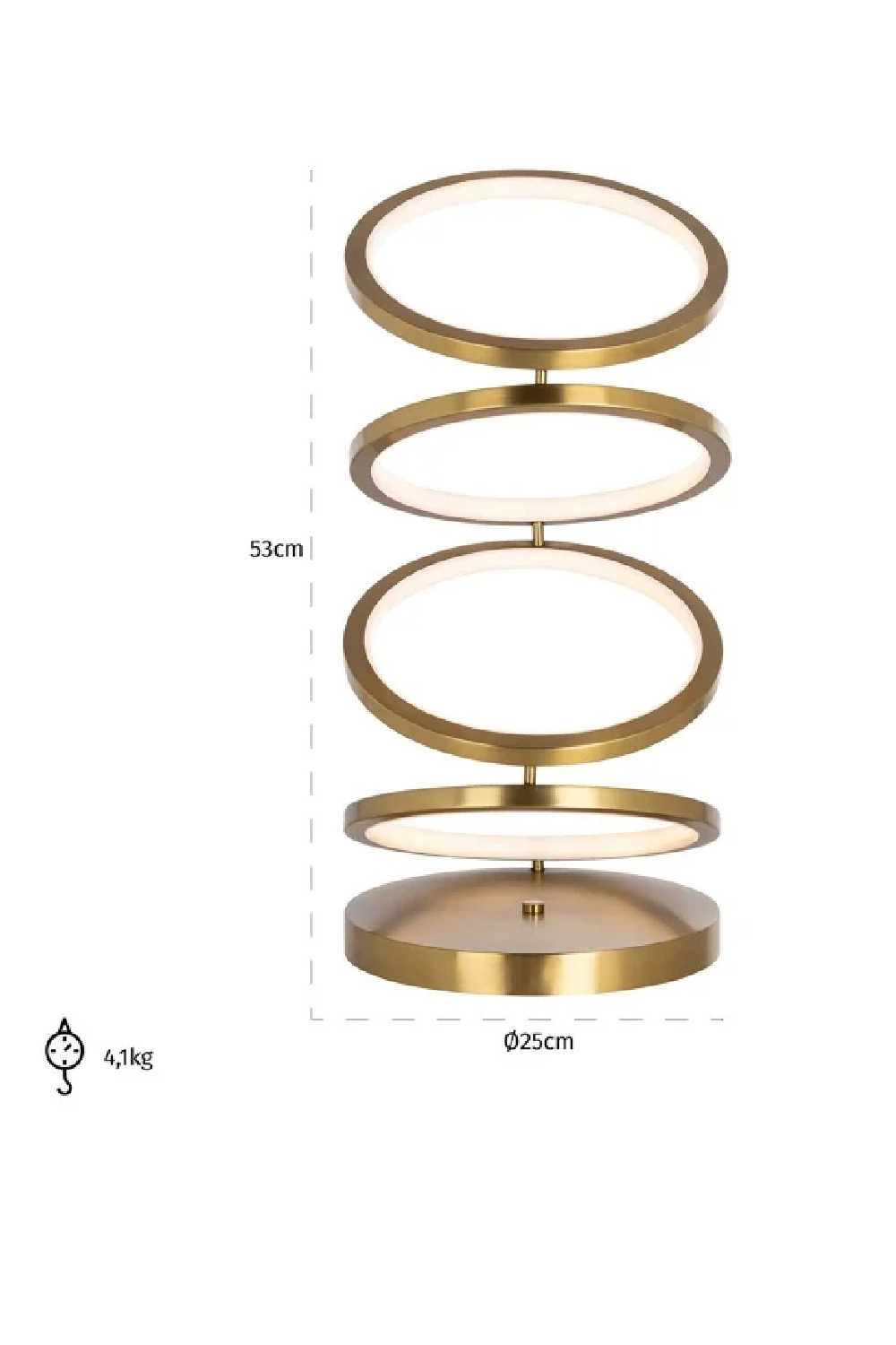 Gold Modern Table lamp | Richmond Interiors Jaimin | Oroa.com