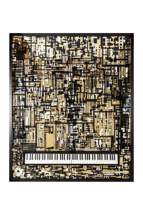 Black & Gold Wall Art | Richmond Interiors Piano | Oroa.com
