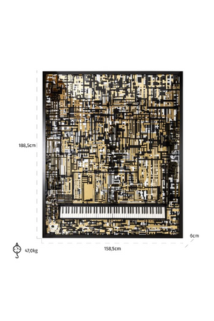 Black & Gold Wall Art | Richmond Interiors Piano | Oroa.com