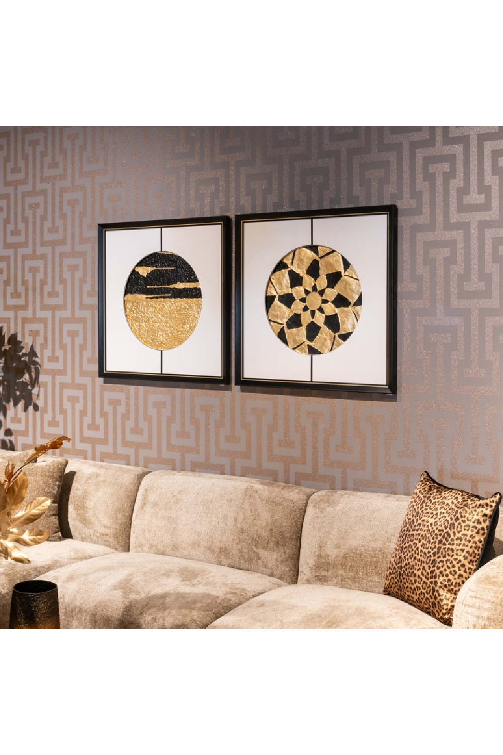 Round Modern Wall Art | Richmond Interiors Moon | Oroa.com