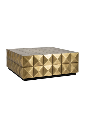 Gold Faceted Coffee Table | Richmond Interiors Collada | Oroa.com