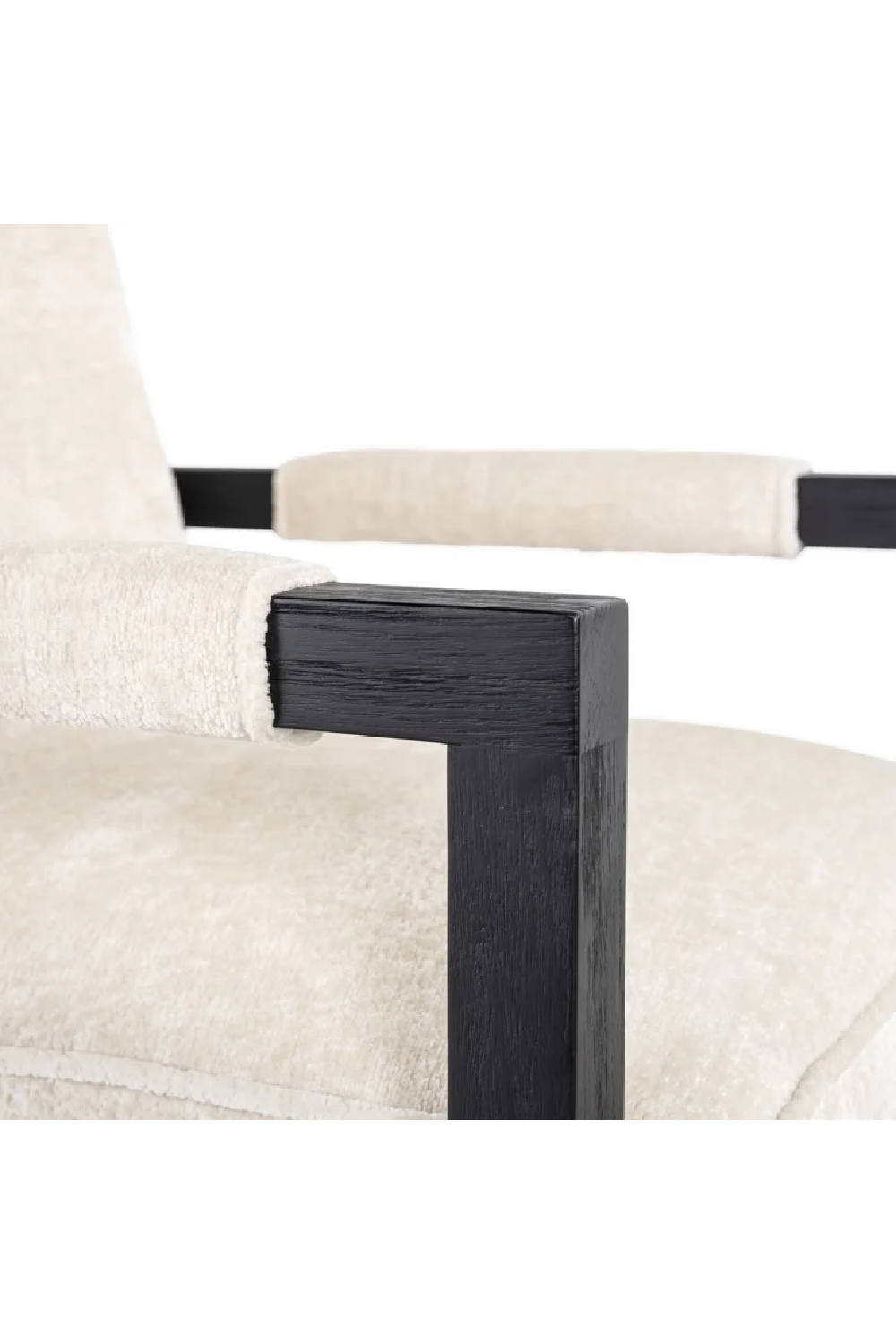 White Chenille Dining Chair | OROA Beck | Oroa.com