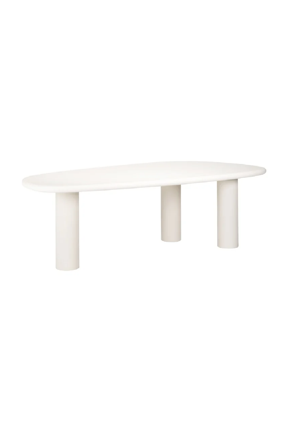 White Pebble-Shaped Dining Table | OROA Bloomstone | Oroa.com