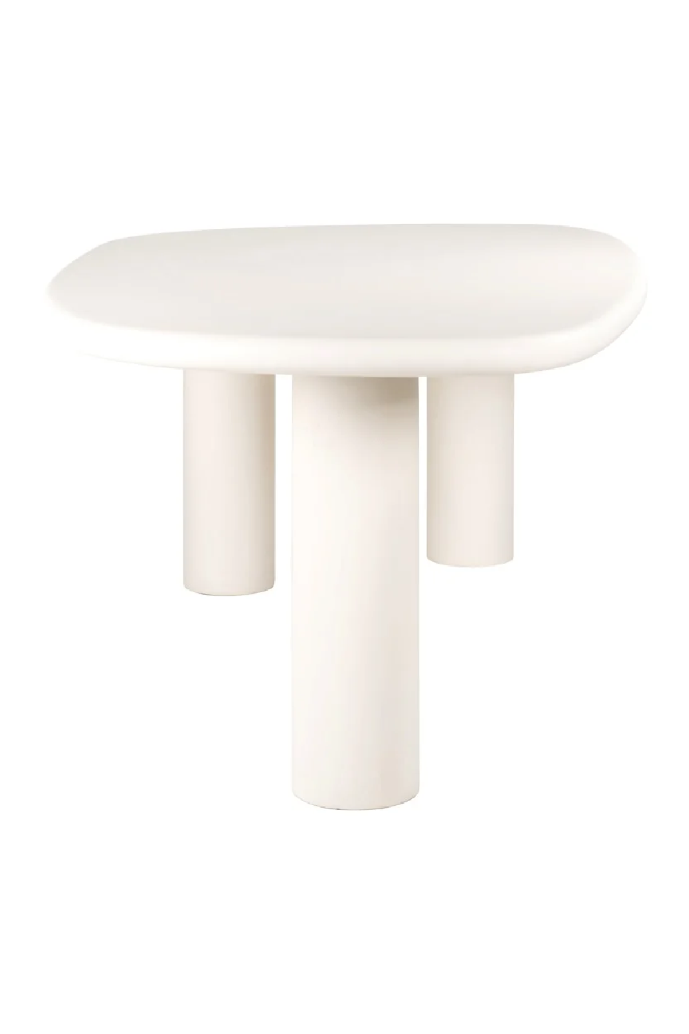 White Pebble-Shaped Dining Table | OROA Bloomstone | Oroa.com