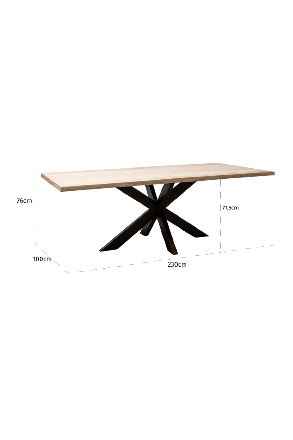 Rectangular Travertine Dining Table | OROA Avalon | Oroa.com