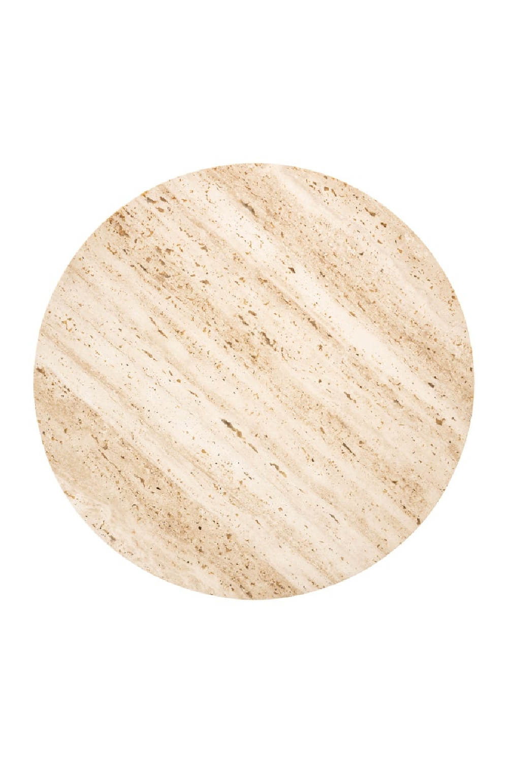 Round Travertine Nesting Side Tables (2) | Richmond Interiors Avalon | Oroa.com