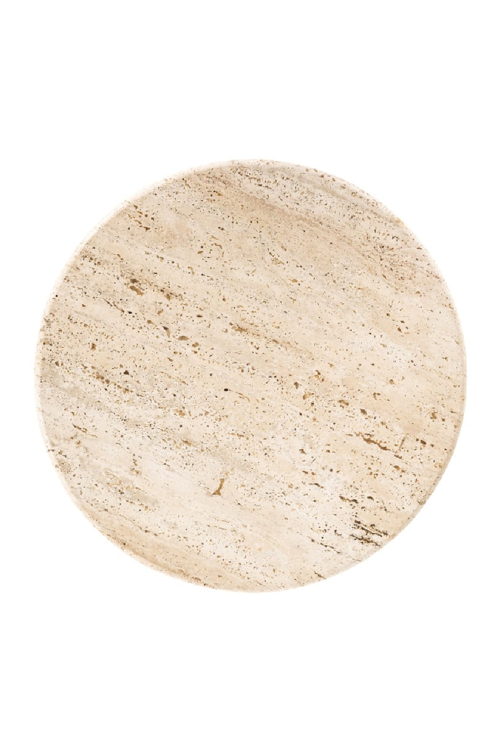 Travertine Pedestal Side Table | Richmond Interiors Avalon | Oroa.com