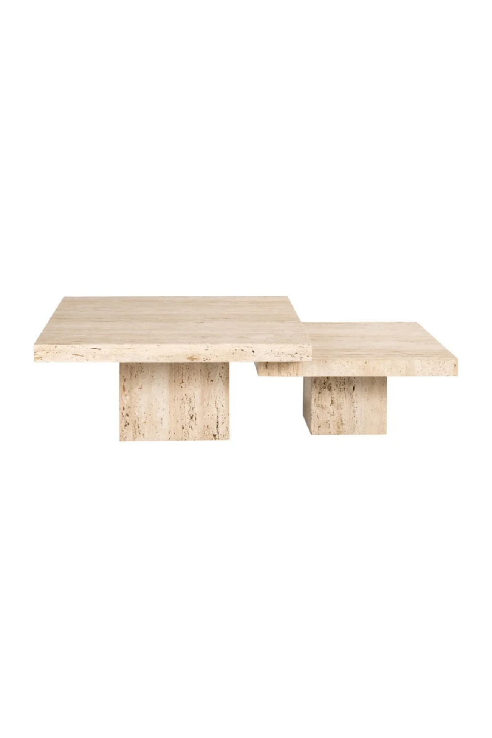 Square Travertine Coffee Table (2) | OROA La Cantera | Oroa.com