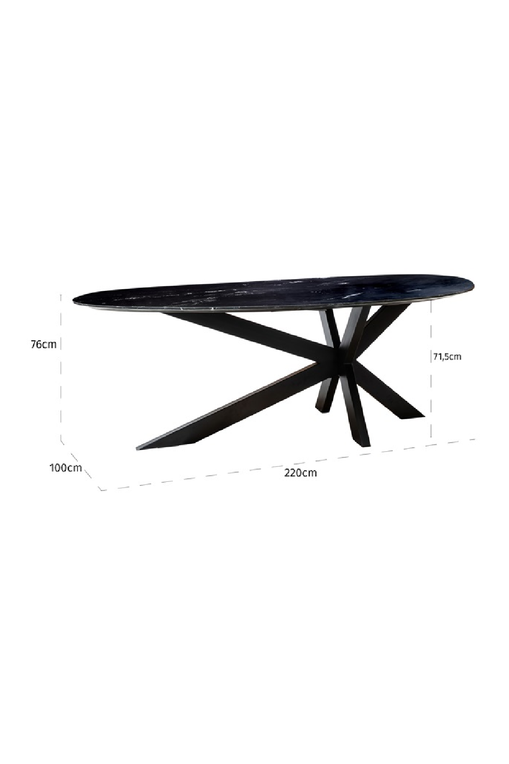 Marble Organic-Shaped Dining Table | OROA Trocadero | Oroa.com