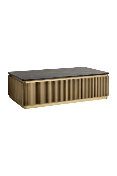 Gold Rectangular Coffee Table | Richmond Interiors Ironville | Oroa.com