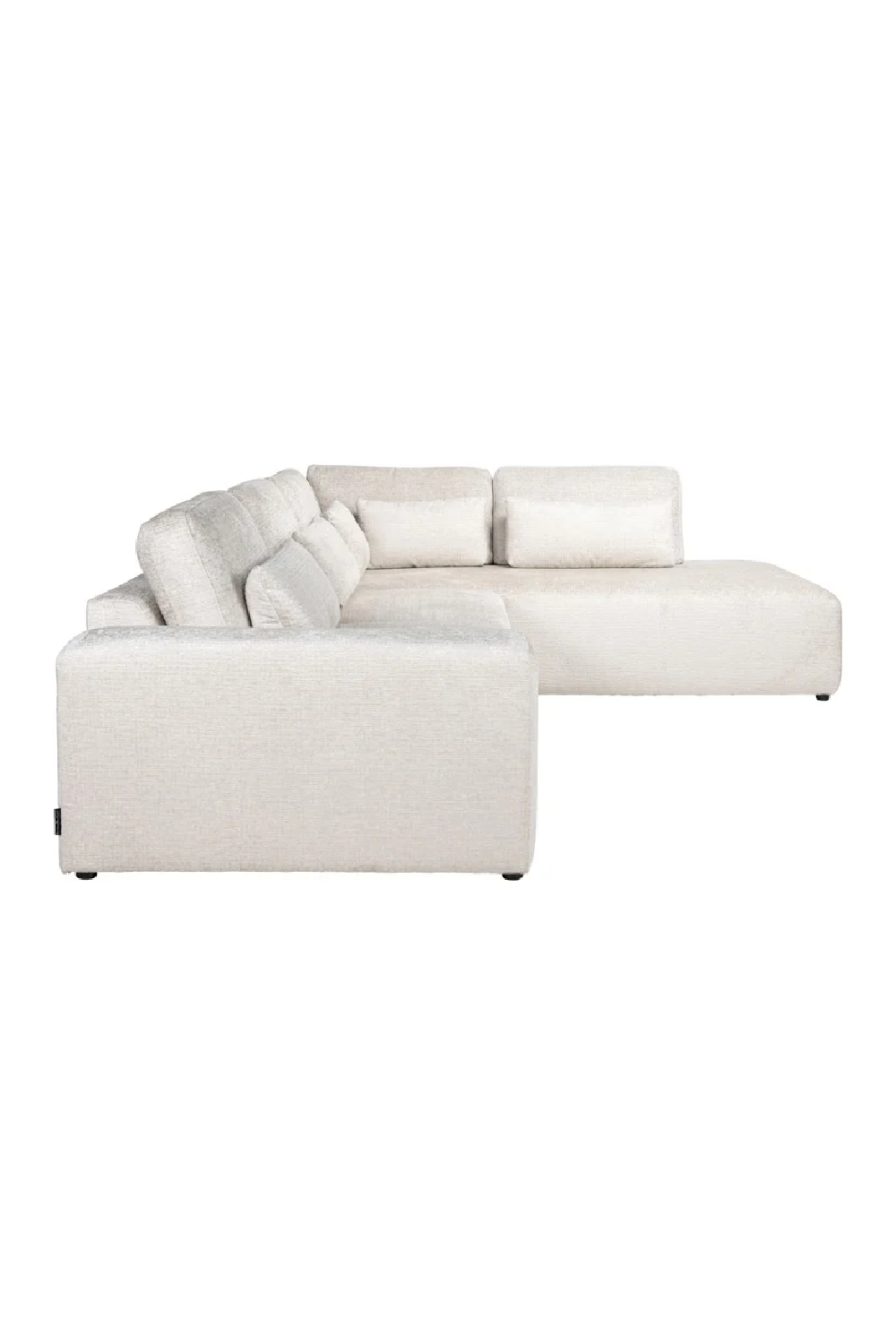 Cream 3-Seater Sofa with Ottoman | OROA Lund | Oroa.com