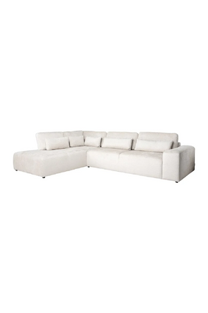 Cream 3-Seater Sofa with Ottoman | Richmond Interiors Lund | Oroa.com
