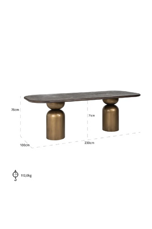 Acacia Modern Dining Table | Richmond Interiors Cavo | Oroa.com