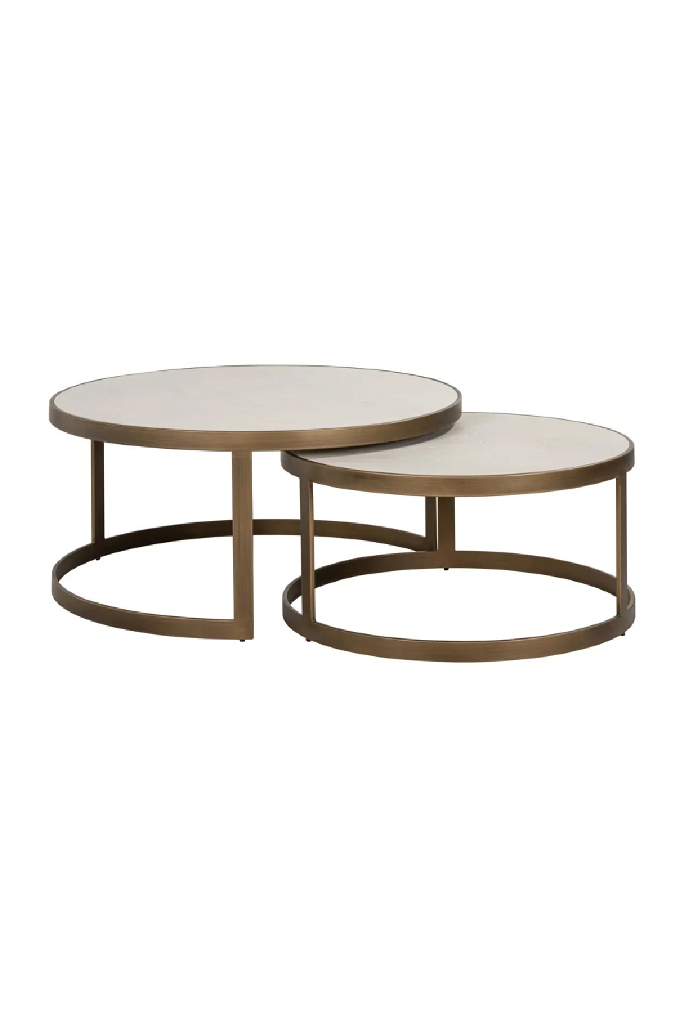 Round Nesting Coffee Table | Richmond Interiors Whitebone | Oroa.com