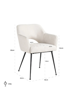 Cut-Out Dining Armchair | Richmond Interiors Jenthe | Oroa.com