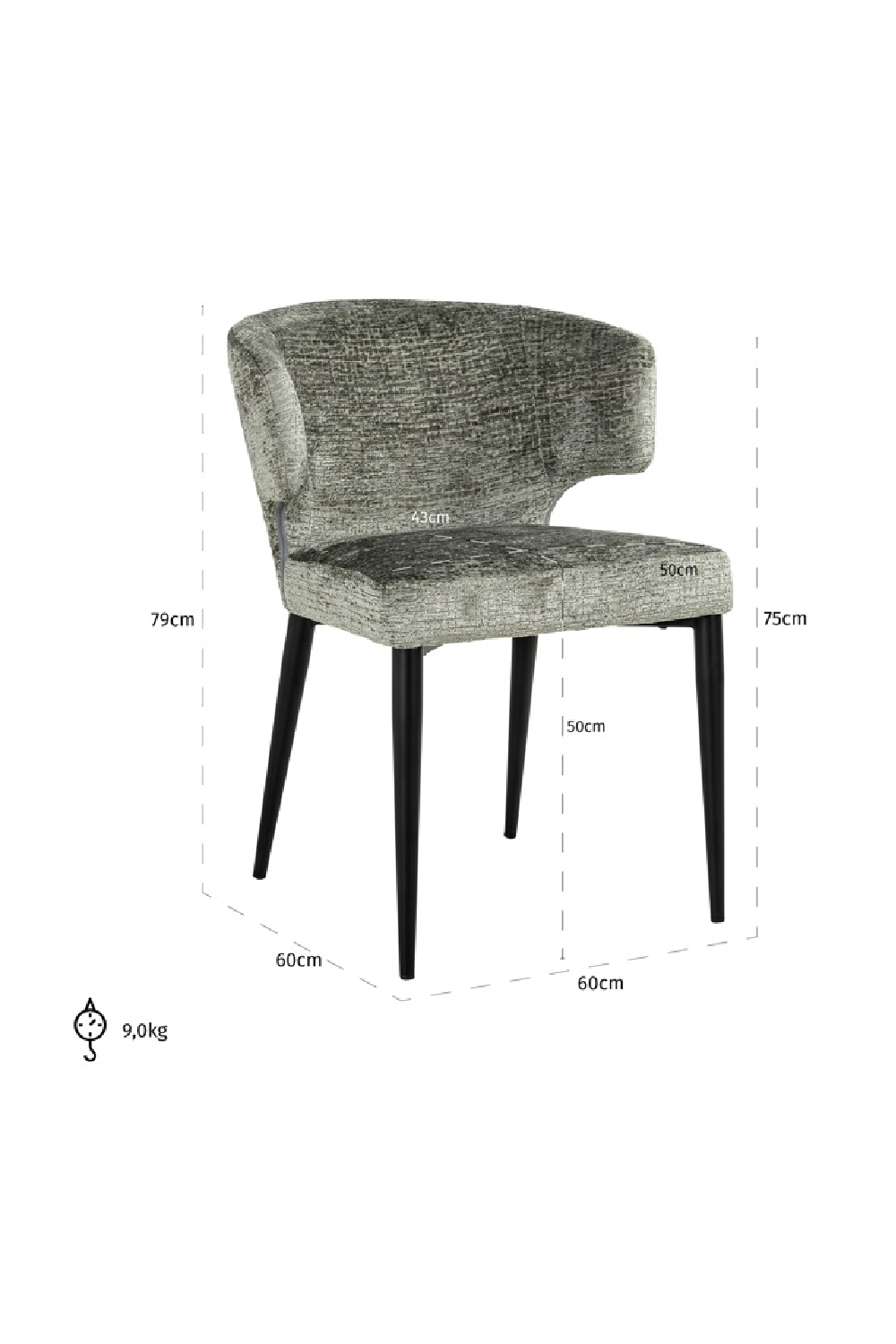 Modern Wingback Dining Chair | OROA Taylor | Oroa.com