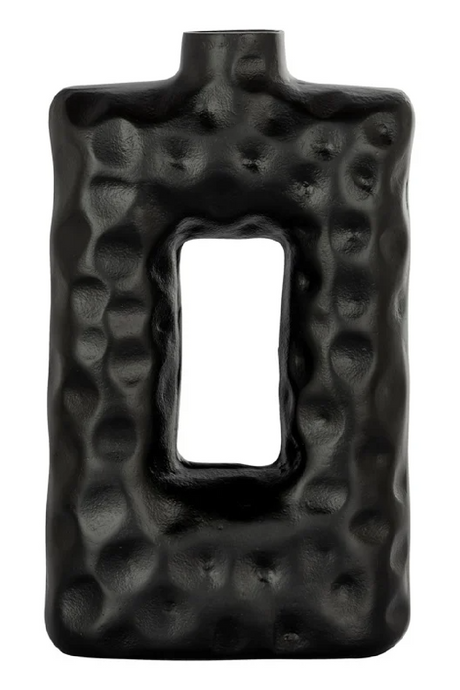 Black Aluminium Rustic Vase | Richmond Interiors Alain | Oroa.com