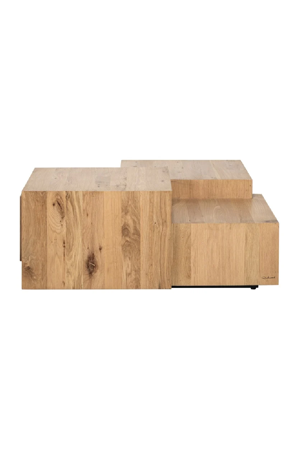 Oak Geometrical Coffee Table | Richmond Interiors Lennox | Oroa.com
