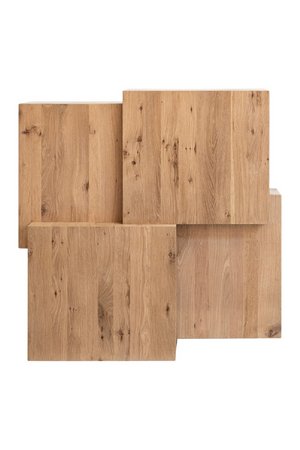 Oak Geometrical Coffee Table | Richmond Interiors Lennox | Oroa.com