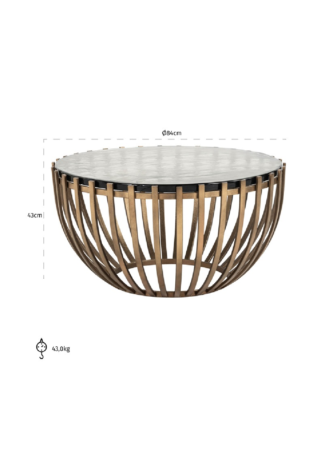 Glass Modern Coffee Table | OROA Volante | Oroa.com