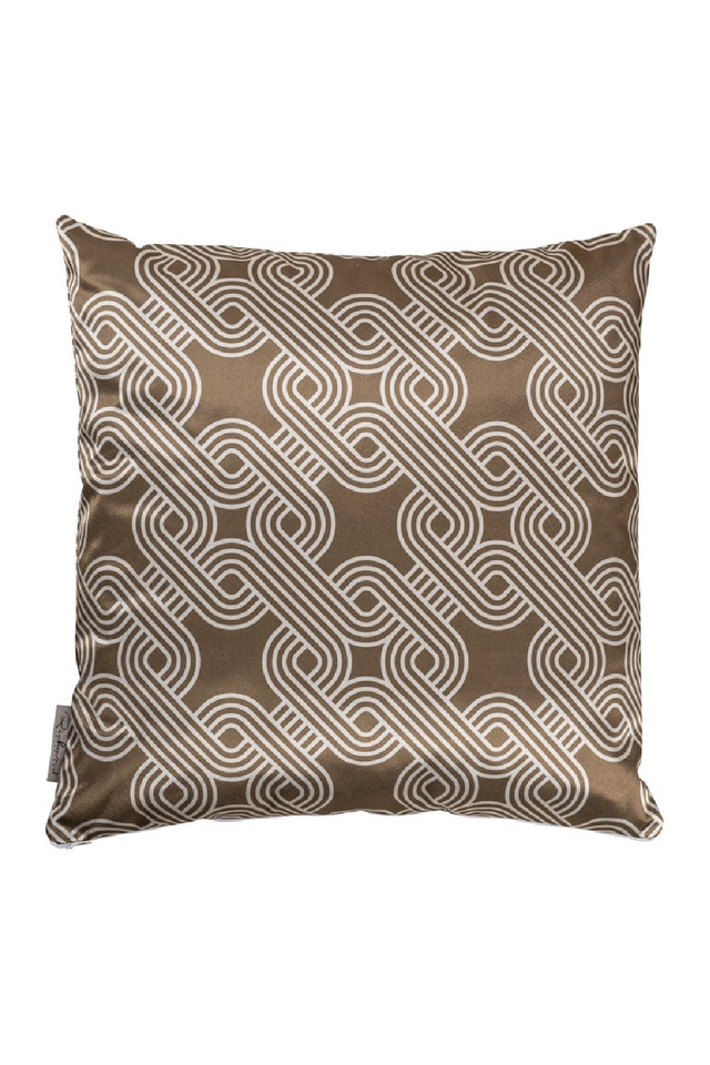 Brown Chain Patterned Pillow | Richmond Interiors Marsha | Oroa.com