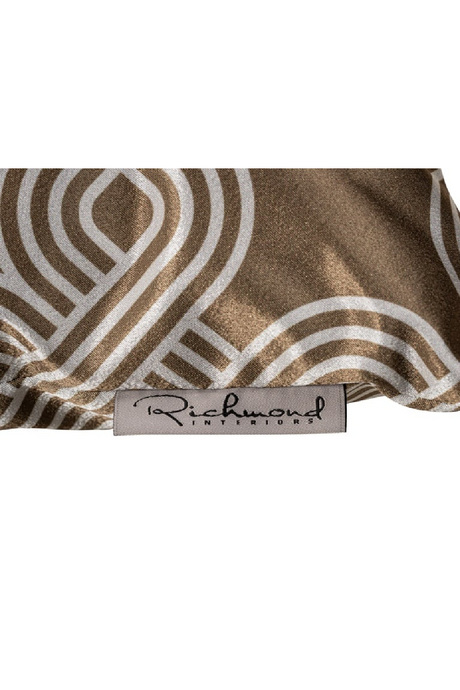 Brown Chain Patterned Pillow | Richmond Interiors Marsha | Oroa.com