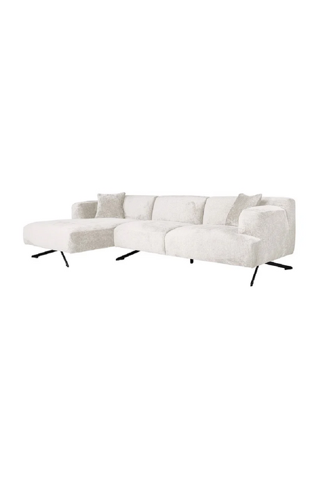 Cream 3-Seater Sofa with Lounge | Richmond Interiors Donovan | Oroa.com