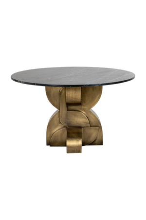 Marble Art Deco Dining Table | Richmond Interiors Maddox | Oroa.com