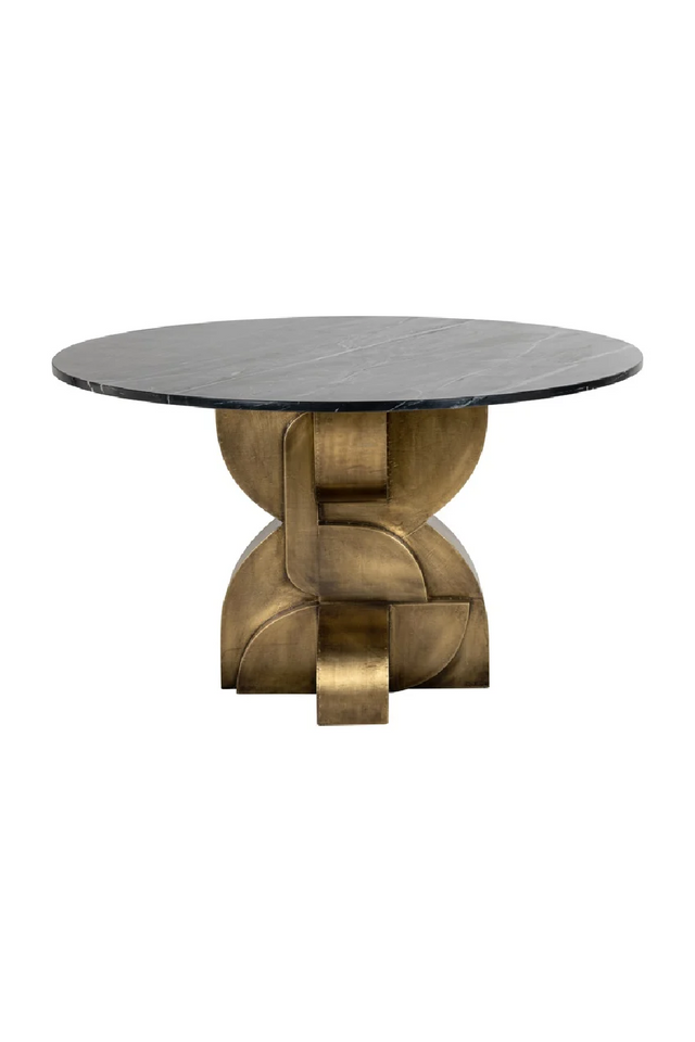 Marble Art Deco Dining Table | Richmond Interiors Maddox | Oroa.com