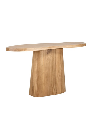 Oak Organic-Shaped Console | Richmond Interiors Riva | Oroa.com