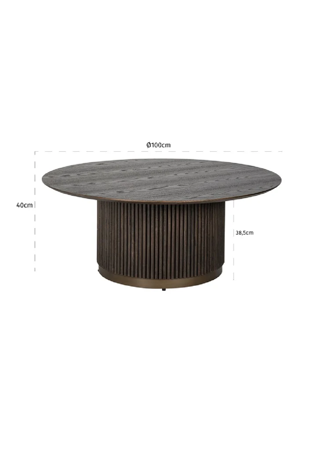 Round Wooden Coffee Table | OROA Luxor | Oroa.com