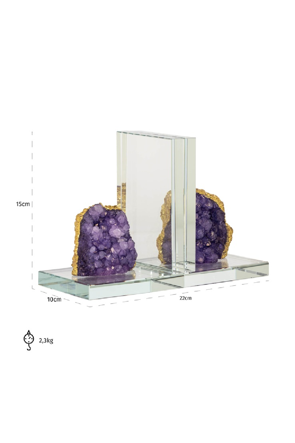 Crystal Modern Book Stand | Richmond Interiors Agate | Oroa.com