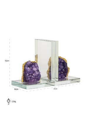 Crystal Modern Book Stand | Richmond Interiors Agate | Oroa.com