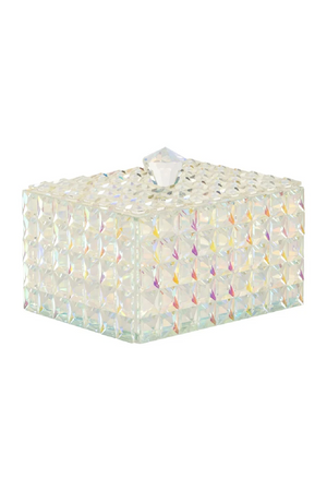 Faceted Crystal Jewelry Box | Richmond Interiors Rainbow | Oroa.com
