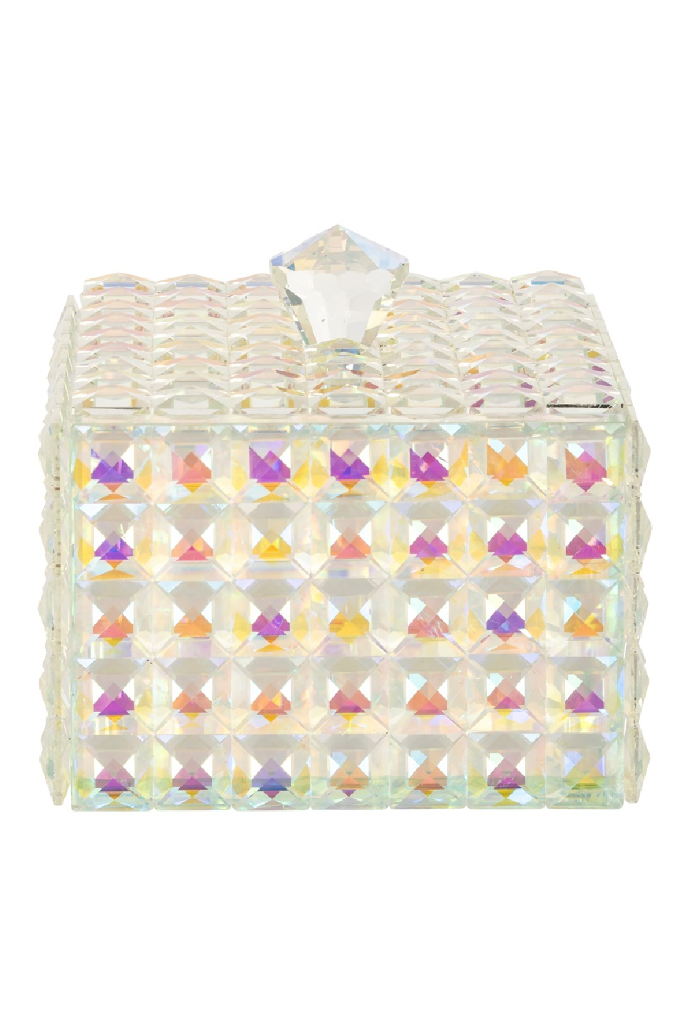 Faceted Crystal Jewelry Box | OROA Rainbow | Oroa.com