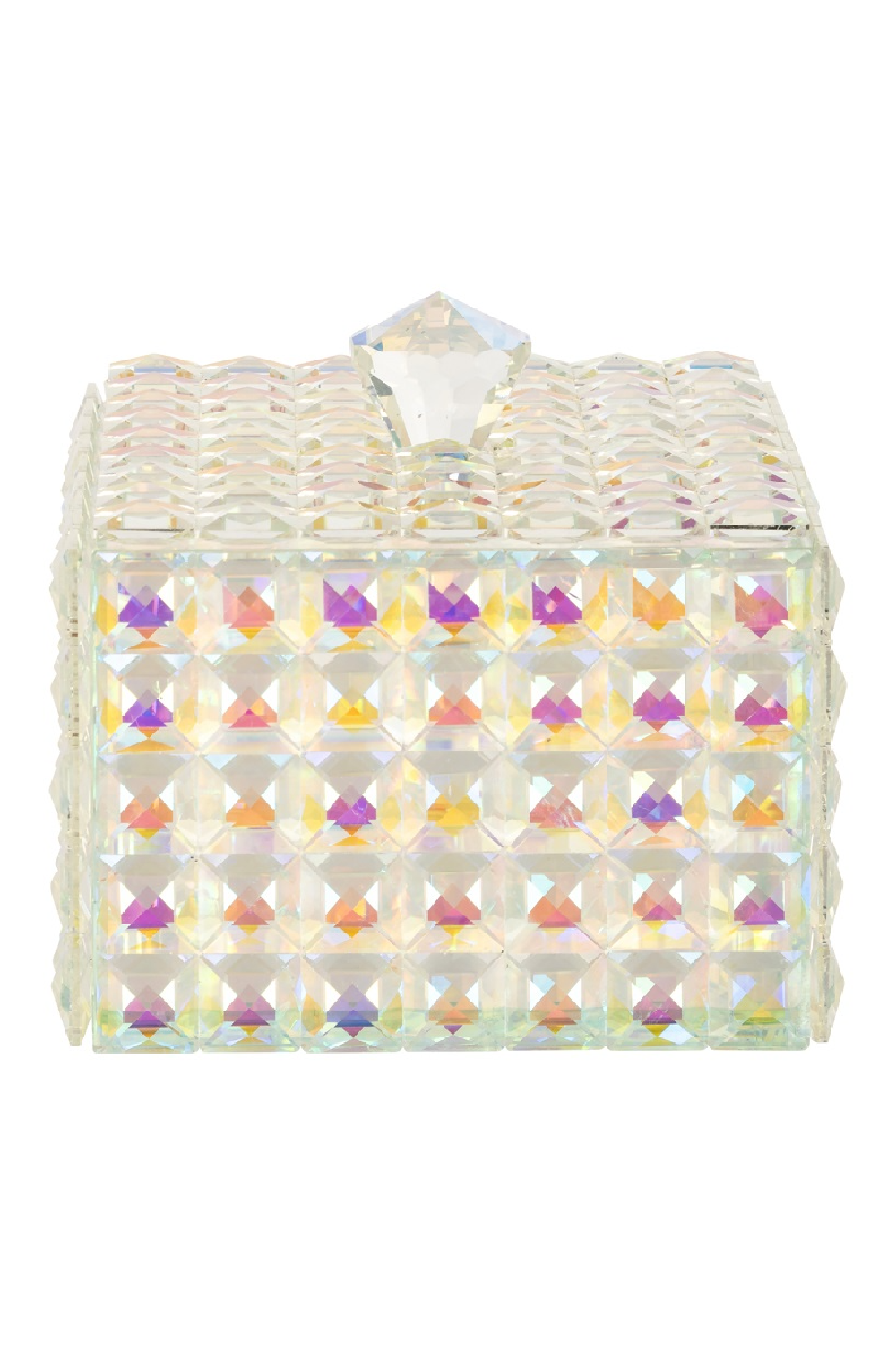 Faceted Crystal Jewelry Box | Richmond Interiors Rainbow | Oroa.com