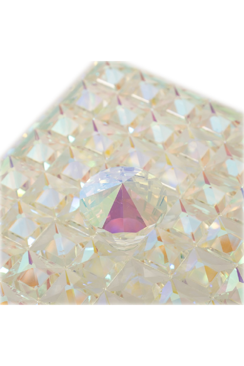 Faceted Crystal Jewelry Box | Richmond Interiors Rainbow | Oroa.com