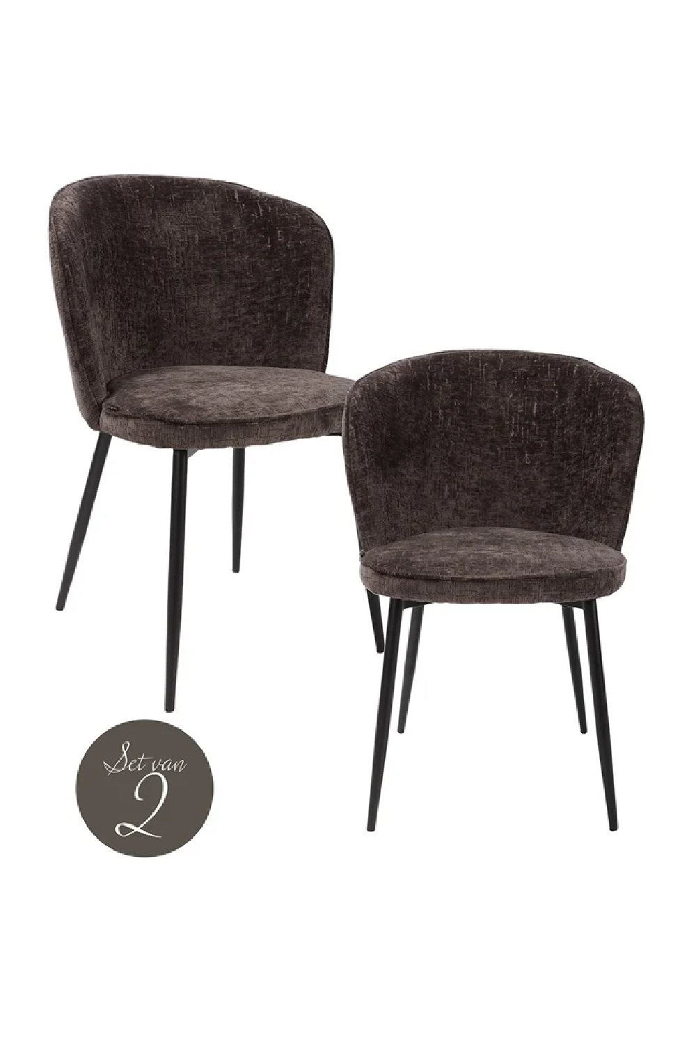 Minimalist Upholstered Dining Chairs (2) | OROA Sandy | Oroa.com