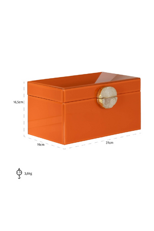Orange Modern Jewelry Box | Richmond Interiors Lia | Oroa.com