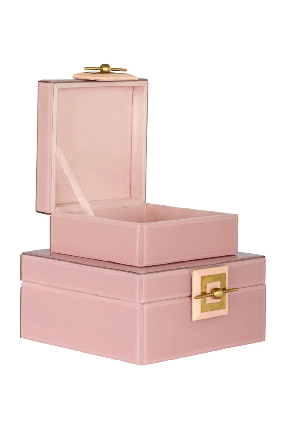 Pink Glass Jewelry Box | OROA Bodine | Oroa.com