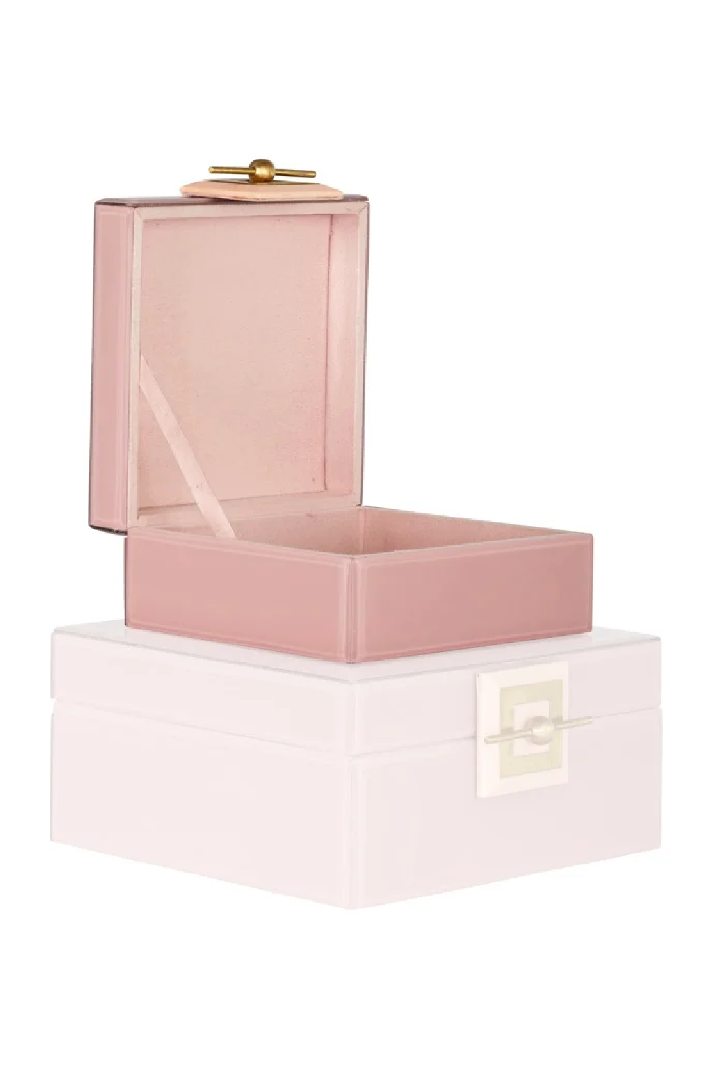 Pink Glass Jewelry Box | OROA Bodine | Oroa.com